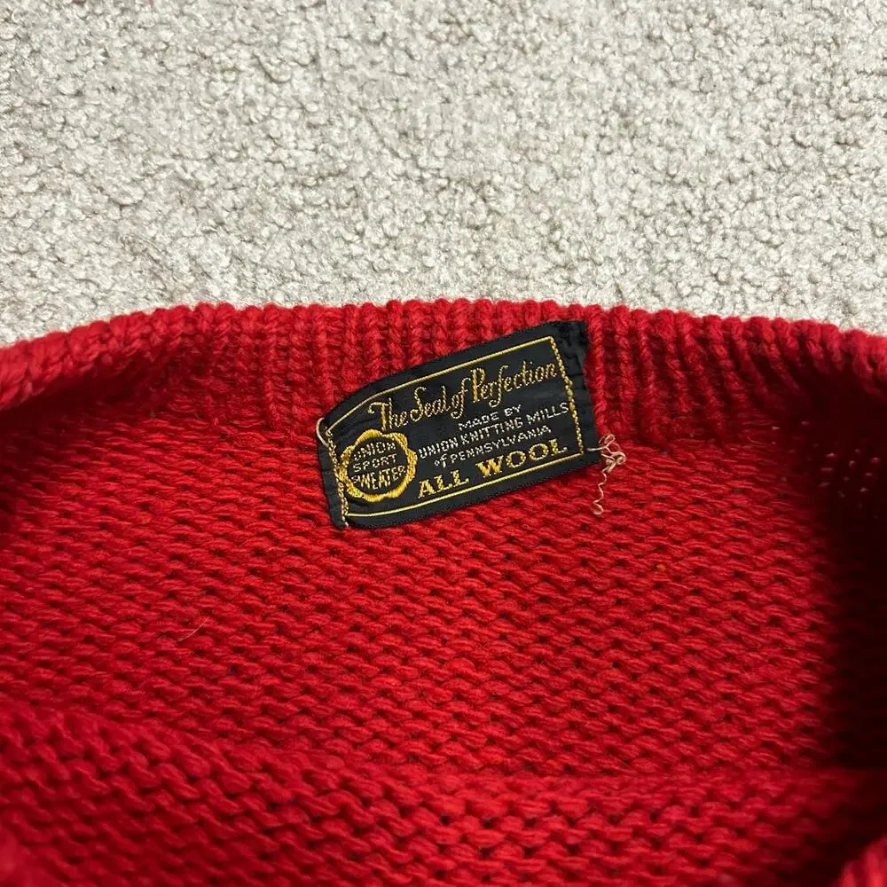 Vintage Muhlenberg College Sweater - 1940s - GREAT condition - RARE - Picture 3 of 4